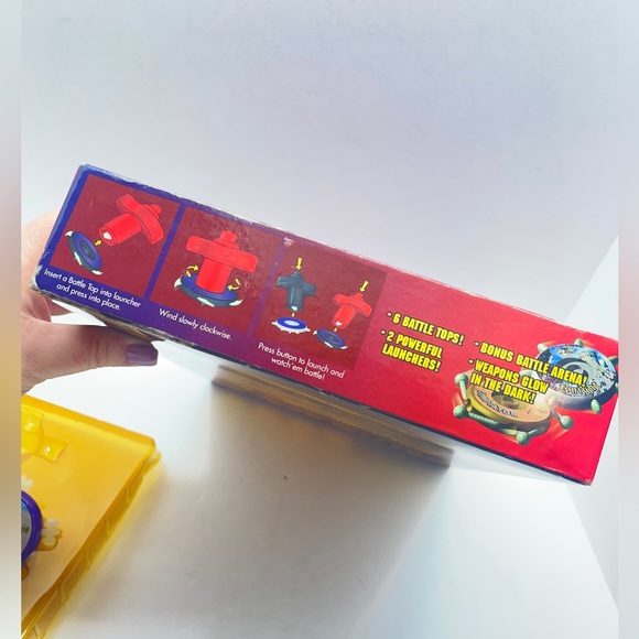 Vintage Glow In Dark Battle Tops by Idea Village Tops, Launcher, & Game Arena - Picture 7 of 7